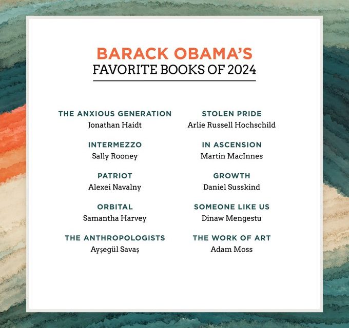 Conoce los libros favoritos de Barack Obama este 2024