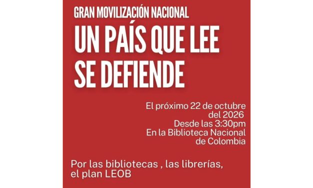 Convocan un plantón en la Biblioteca Nacional de Colombia en defensa del sector del libro
